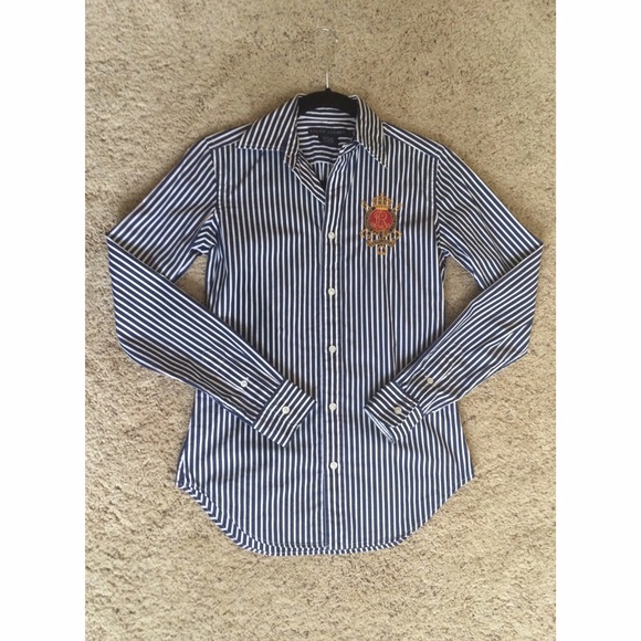 Raulph Lauren. Stripped button-up. - Picture 2 of 4