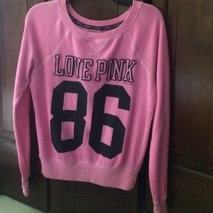 Long sleeve Victoria's Secret pink sweatshirt
