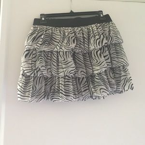 Zebra print skirt