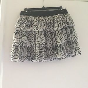 Zebra print skirt