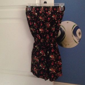 black sleeveless romper