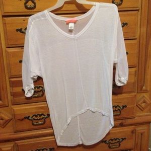 Sheer white oversized shirt 💙💙