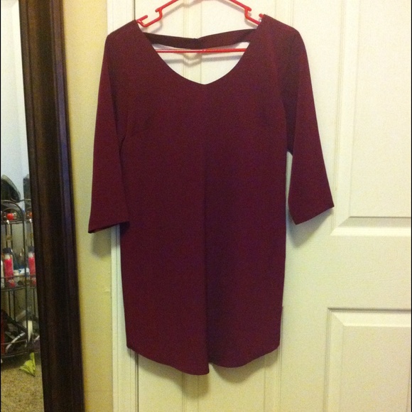 Maroon Gianni Bini Shift Dress