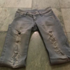 ⭐️SOLD⭐️Colombian Butt Lift distressed Jeans