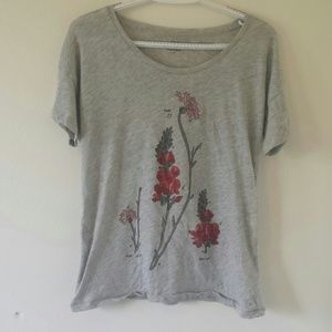 J.crew floral collector tee small