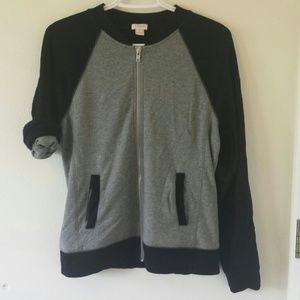 J.crew colorblock varsity jacket sweatshirt small