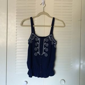 navy blue AE tank top