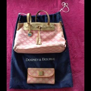 Dooney & Bourke Pink  Hand bag w/ matching wallet