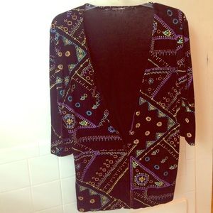 Printed Cardigan