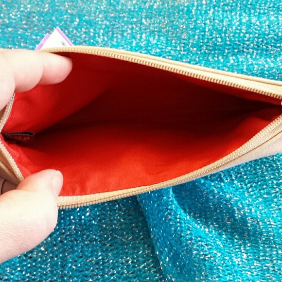 LAST CHANCE! COACH Tan Cloth/Leather Wristlet - Picture 4 of 4