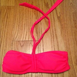 Hot Coral xhilaration (Target) XSMALL swim top