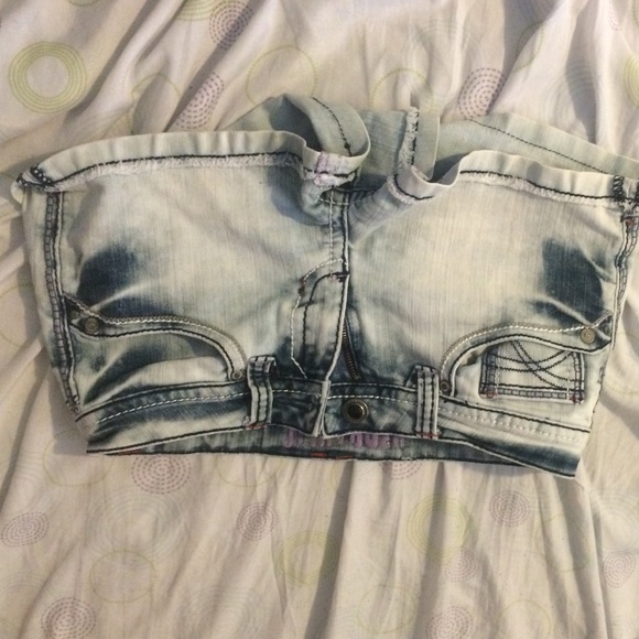 Denim shorts