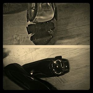 Cute hound tooth print wedges