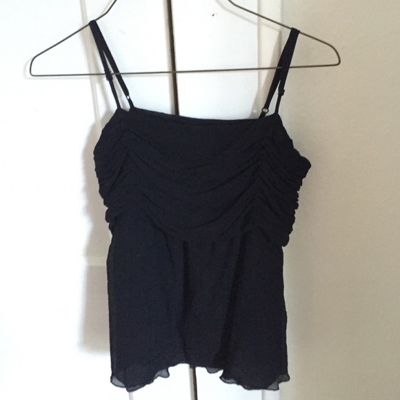 Silk black tank