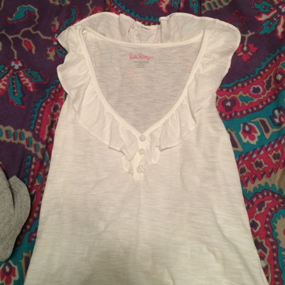 lilly Pulitzer ruffle top