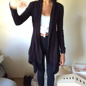 Black cardigan