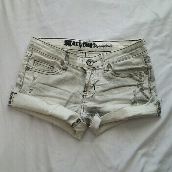Machine Light Wash Shorts