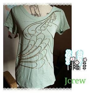 🔷 Jcrew beaded t-shirt top