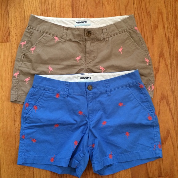 Old Navy Pants - Old Navy Preppy Embroidered Shorts Bundle!
