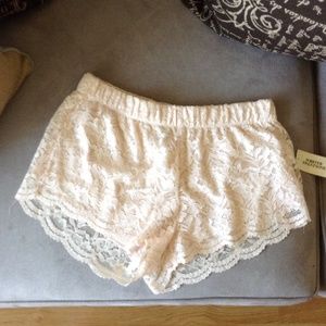 Light Pink Laced Shorts