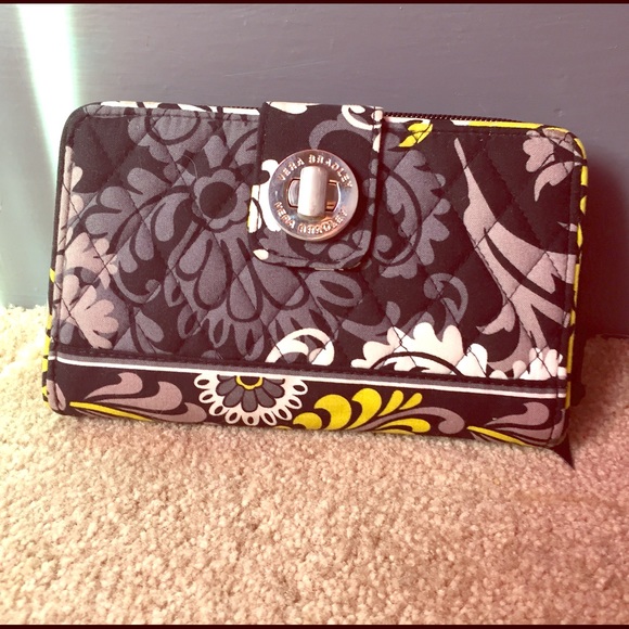 Vera Bradley turn-lock wallet in "Baroque"