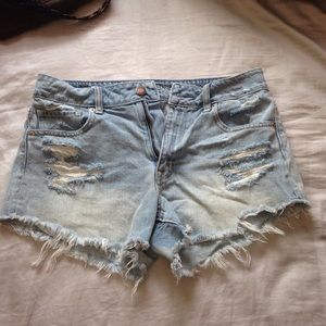 High rise/ waisted American eagle shorts