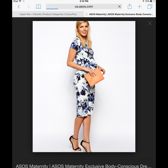 Used once perfect condition asos maternity dress