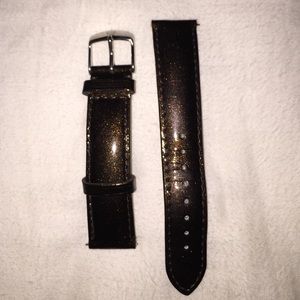Michele Espresso Patent Leather Band