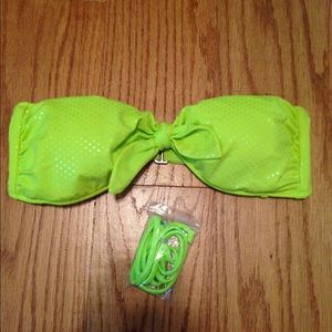 MEDIUM Lime Green Victoria's Secret bandeau top