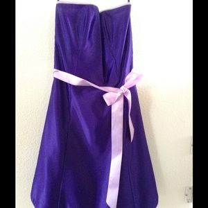 Jessica McClintock strapless homecoming dress