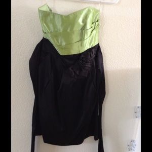 Teeze Me strapless homecoming dress