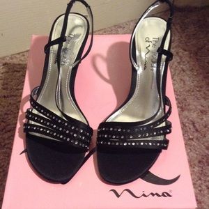 Beautiful Formal Black Heels - Nina