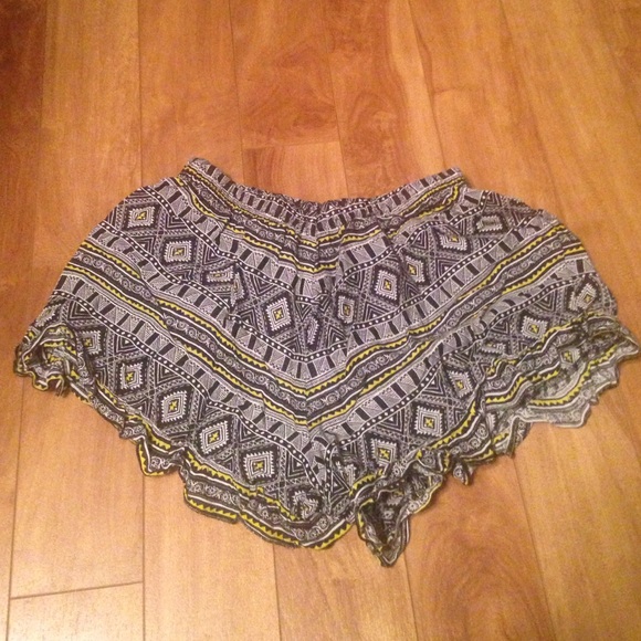 Printed lose shorts