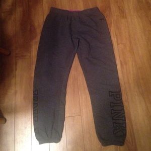 Pink sweat pants!