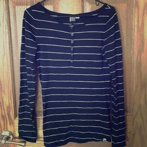 black and white striped shirt