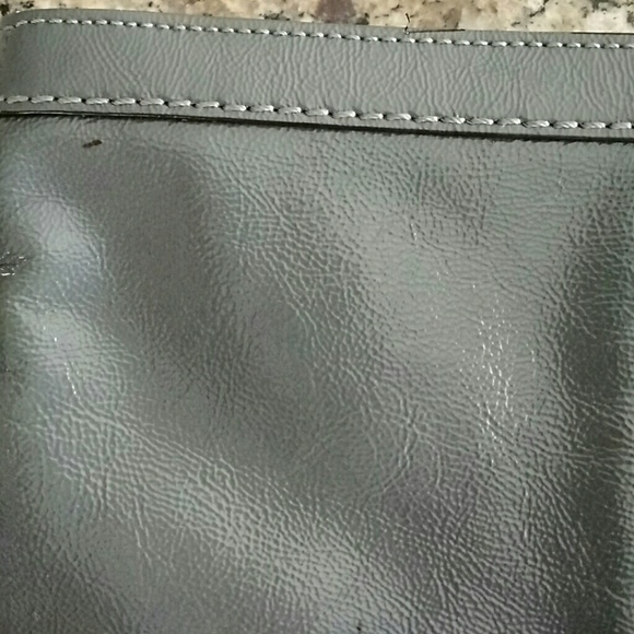 Real Gray Coach wristlet purse - Picture 3 of 4