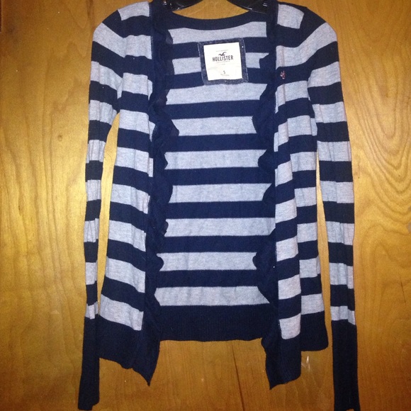 Hollister dark blue and dark grey cardigan