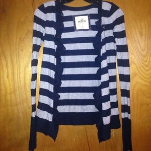 Hollister dark blue and dark grey cardigan