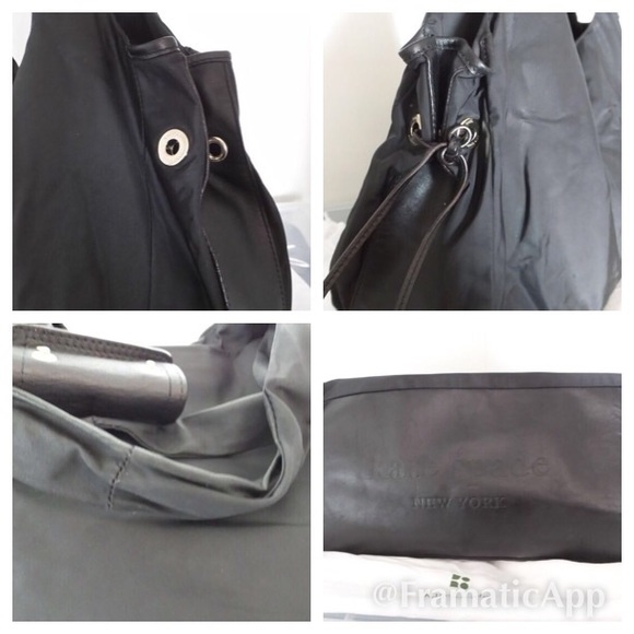 KATE SPADE BLACK NYLON PURSE - Picture 2 of 4