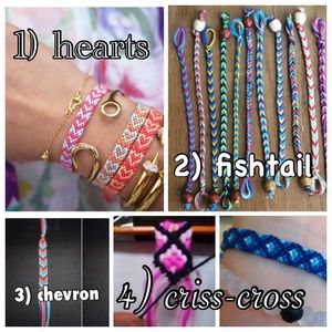 Embroidery floss bracelets