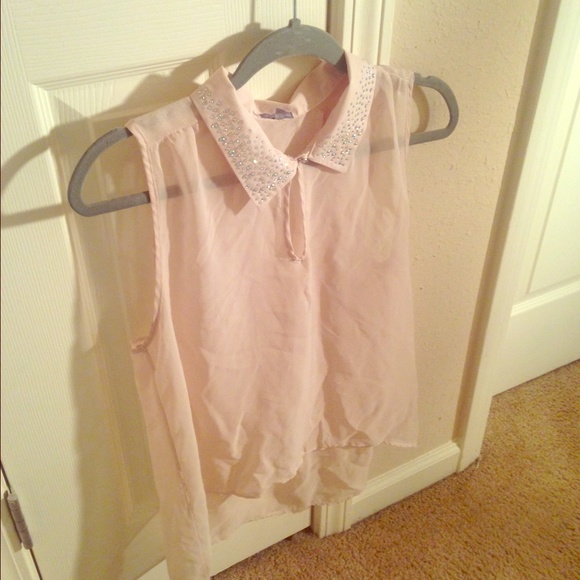 Sheer Collar Blouse