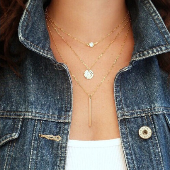 Delicate Arianrhod gold layered necklace