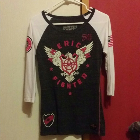 3/4 American fighter sleeve shirt