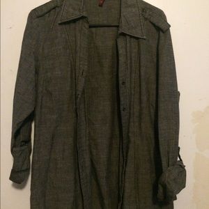 Gray denim shirt