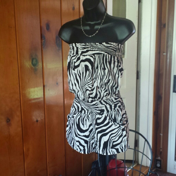 Body Central Zebra Romper