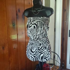 Body Central Zebra Romper