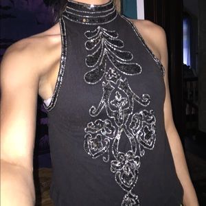 !!SOLD!! Urban outfitters Sparkle Neck Shirt