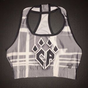 Cheer Athletics Grey sports bra