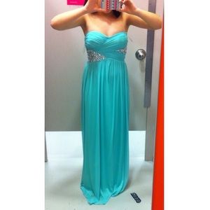 Turquoise long dress