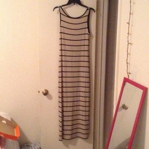 Dress long length oatmeal/black